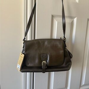 NWT Patricia Nash Green Leather Shoulder Bag